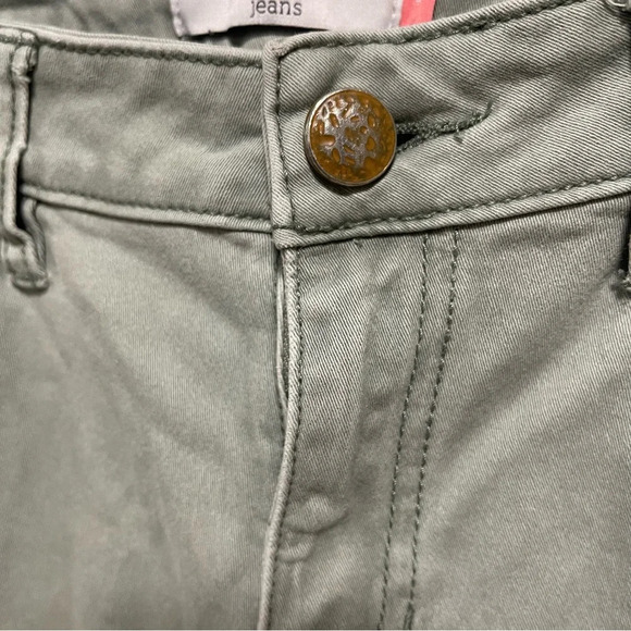 CAbi Women’s Celadon/Sage Green Cargo Skinny Jeans Size 6 - Picture 3 of 5